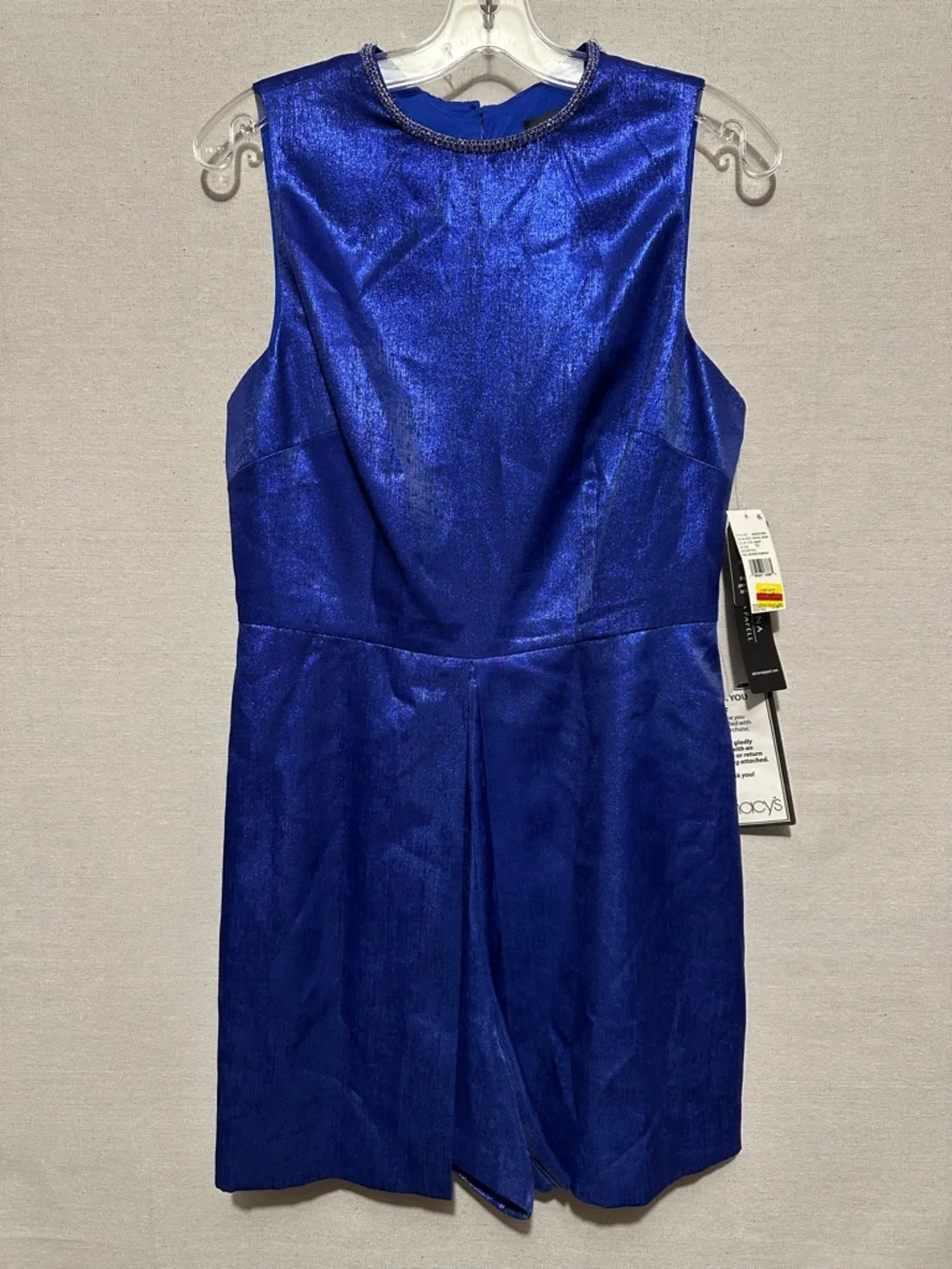 NWT Adrianna Papell Foil Woven Romper - size 10 - Picture 3 of 7